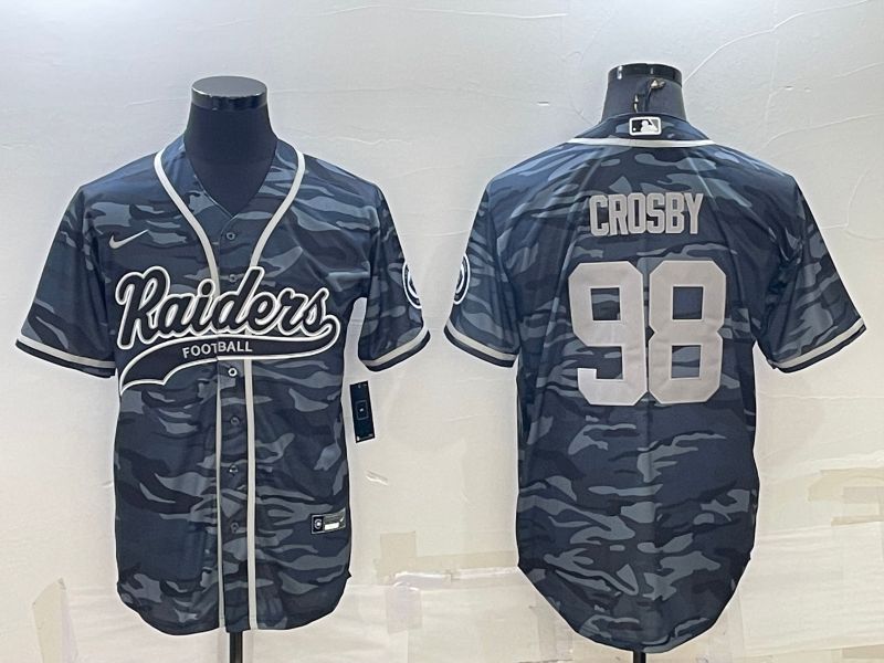Men Oakland Raiders #98 Crosby Camo 2022 Nike Co branded NFL Jerseys